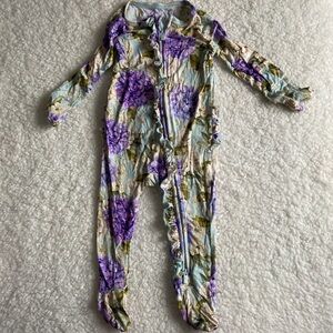 real bamboo floral onesie